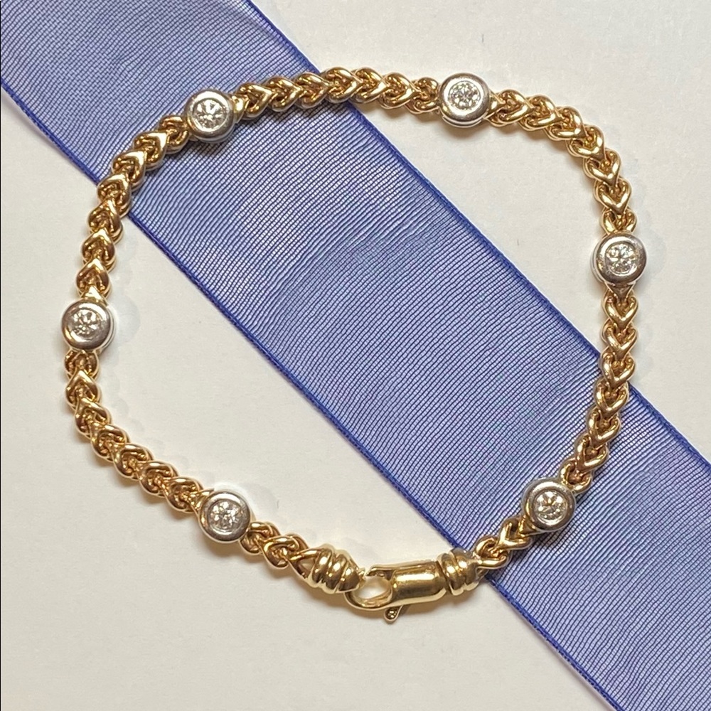 14K Gold & Diamond Bracelet
